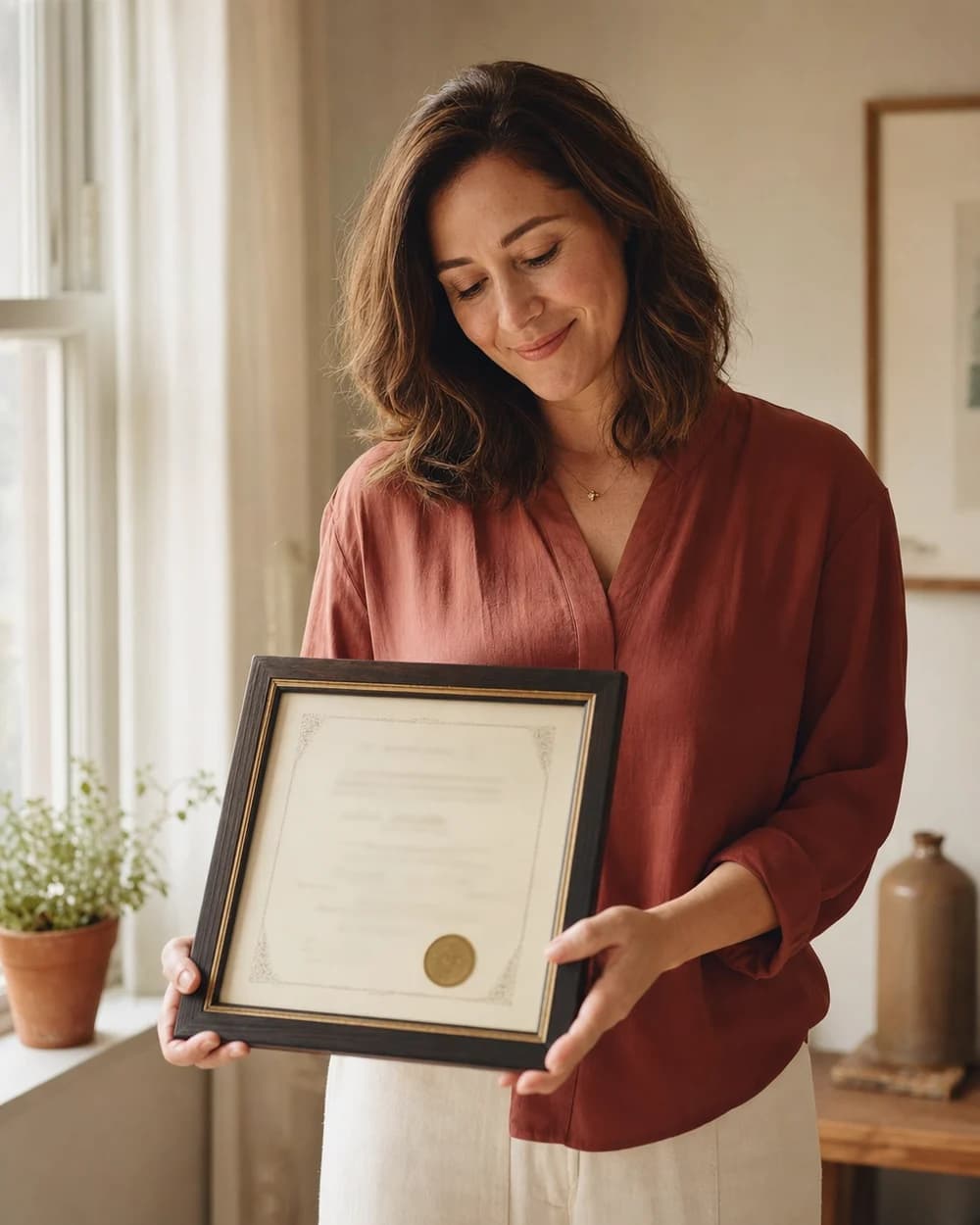 Graduate with certificate