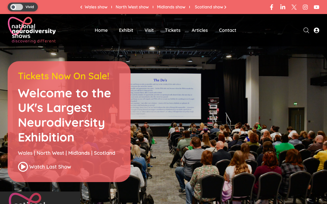 National Neurodiversity Shows website